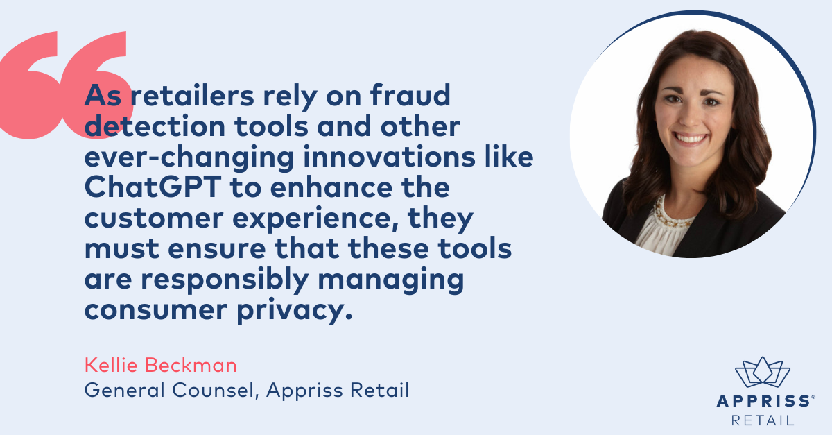 Appriss Retail General Counsel Kellie Beckman quote