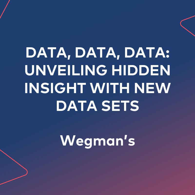 Data, Data, Data. Unveiling hidden insight with new data sets