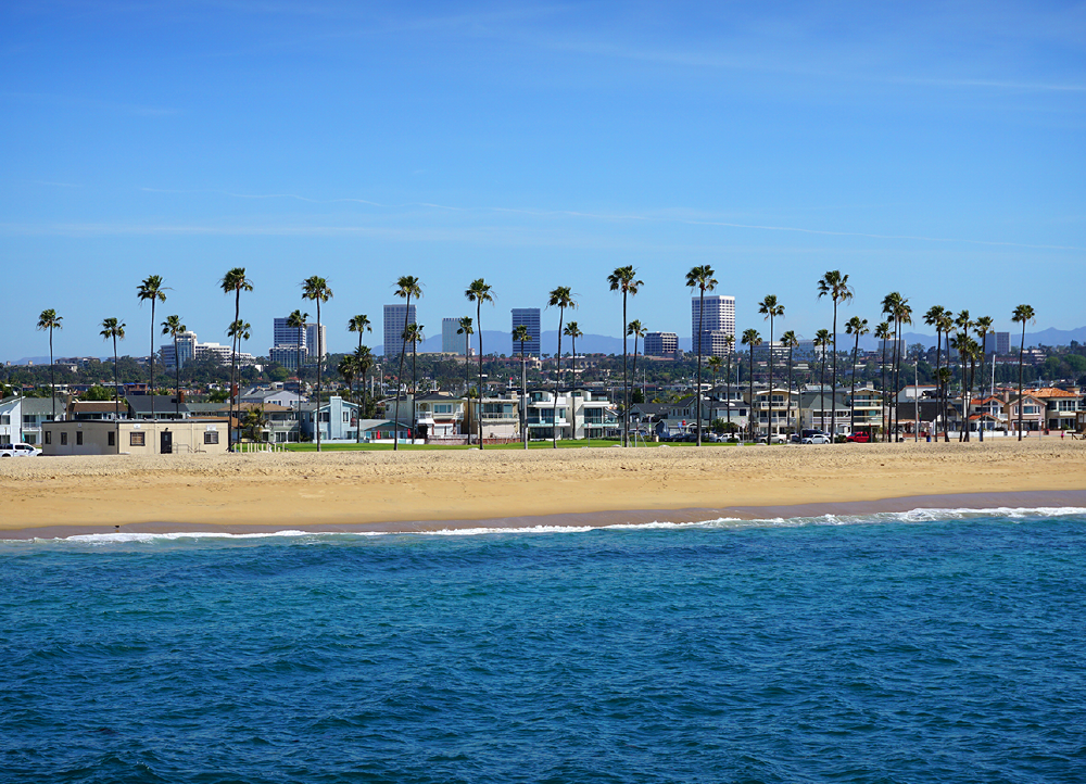 Beach view in Irvine California