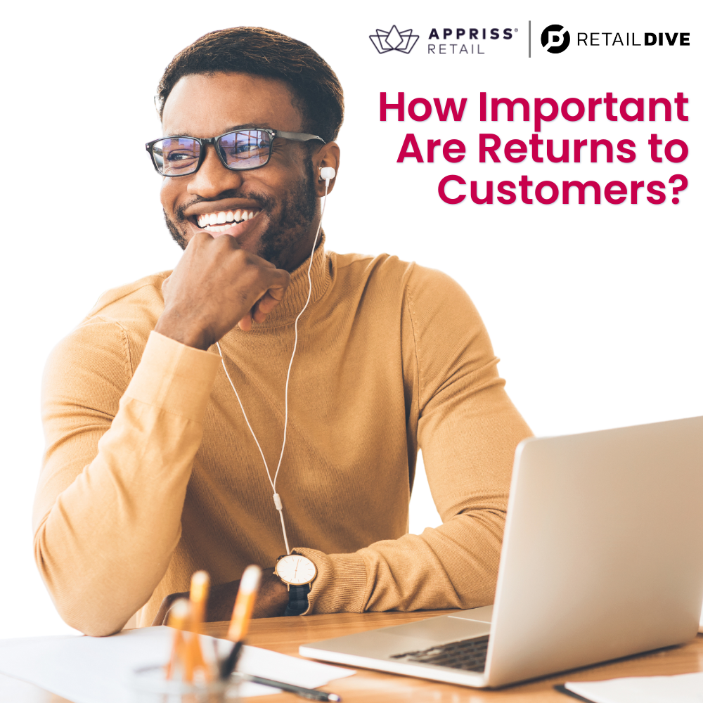 New retail returns report from Appriss Retail and Retail Dive looks at the current state of retail returns and how return policies affect customer happiness. Learn how retail AI solutions can help with fraud prevention and the customer experience.