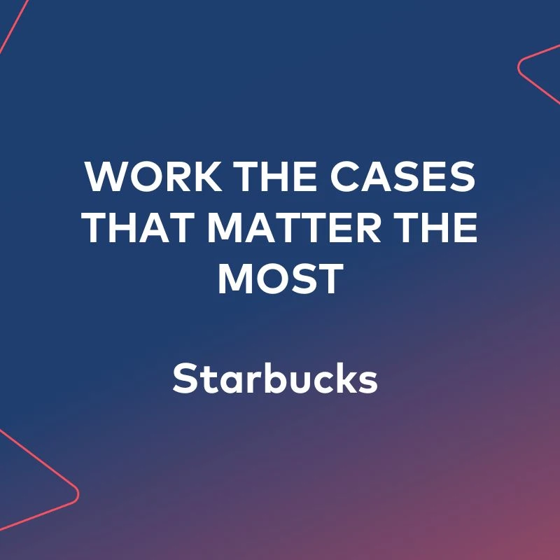 Work the Cases that Matter the Most Starbucks customer presentation. Learn about the data science approach to developing and optimizing loss monitoring rules at Starbucks